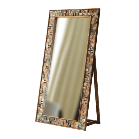 Деревянное зеркало