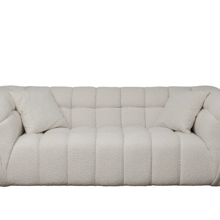 Новинки Диван двухместный GD/Prato букле экрю Orso ECRU 204*106**75см