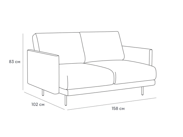 Диван Ricadi зеленый — изображение 3