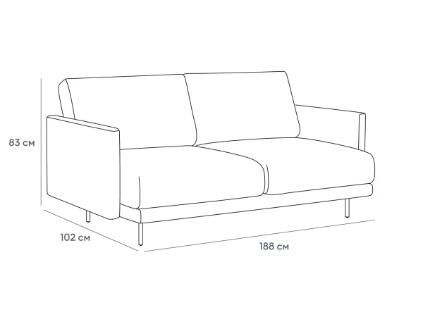Диван Ricadi зеленый — изображение 3
