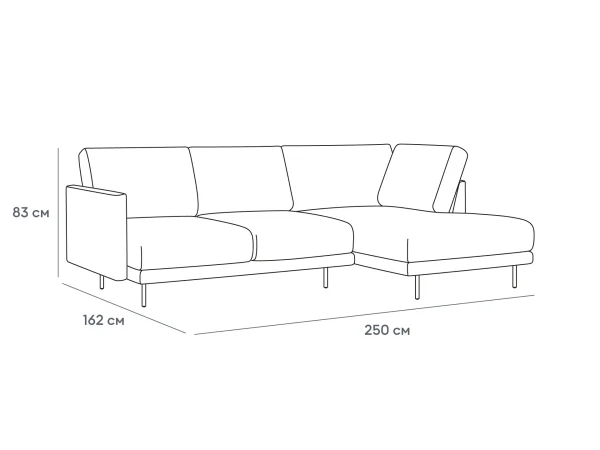 Диван Ricadi угловой бежевый — изображение 3