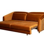 Диван Trevi 230М(К) трехм раскл с кантом оранж Pad31+Lattice ORANG 232*103*88см