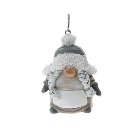 Елочное украшение Гном с косичками