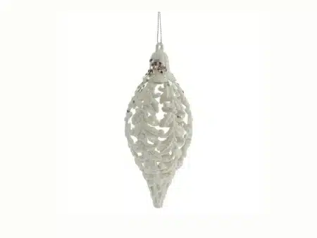 Елочное украшение Капля ажур