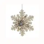 Елочное украшение Снежинка ажур