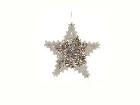 Елочное украшение Звезда ажур