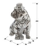 Фигурка среднего размера Bulldog Hat хром — изображение 2
