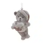 Изделие декоративное подвесное Медвежонок с кексом 7 см
