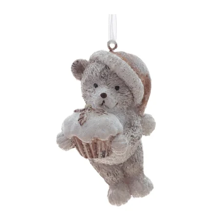 Изделие декоративное подвесное Медвежонок с кексом 7 см