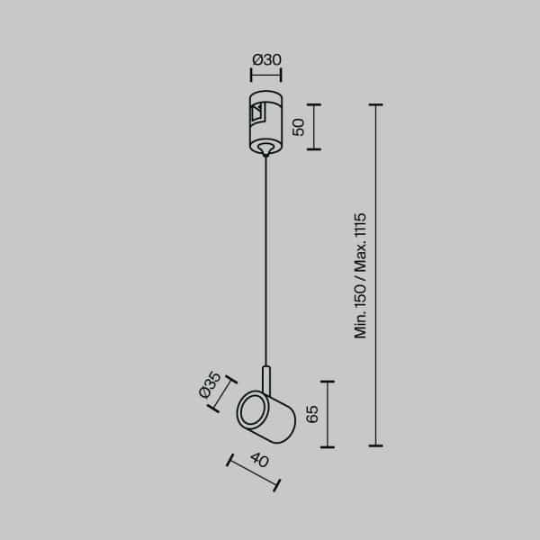 Комплектующие для трекового светильника Technical TRA154SW-1BS — изображение 5