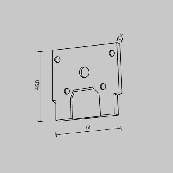 Комплектующие для встраиваемой трековой системы Technical TRA034EC-SCCL-42B — изображение 3