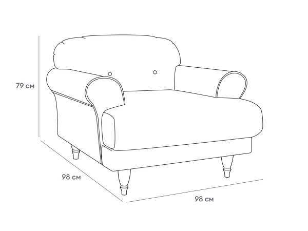 Кресло Italia серый — изображение 3