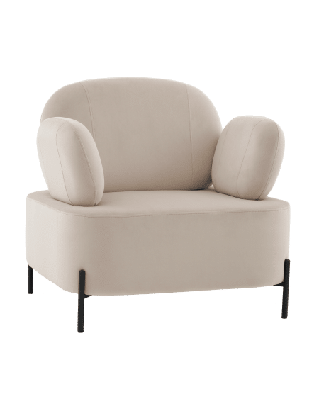 Кресло Кэнди велюр бежевый