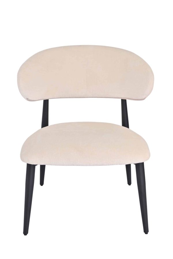 Кресло лаунж Ayla молочный — изображение 3