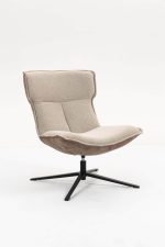 Кресло лаунж Sway бежевый с коричневым — изображение 2