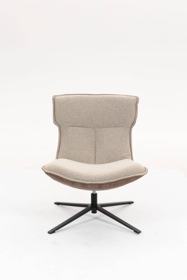 Кресло лаунж Sway бежевый с коричневым — изображение 3