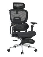 Кресло офисное TopChairs Prodigy с оттоманкой черный — изображение 2