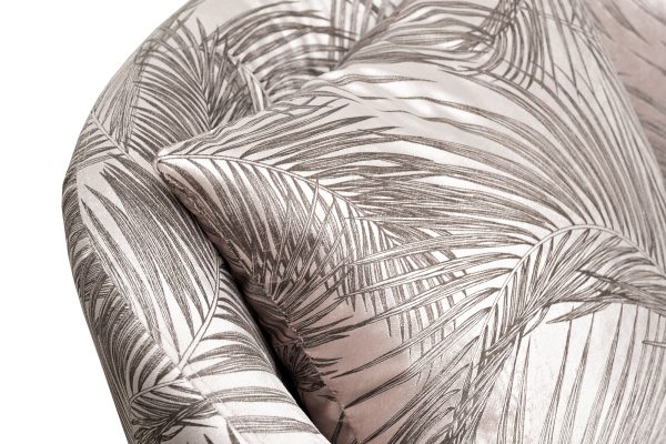 kreslo-verona-vrashhajushheesjavelvet-print-listja-valdes110-begbronza-707780sm-2 Кресло Verona вращающееся,вельвет принт листья Valdes110-BEG/бронза 70*77*80см — изображение 3