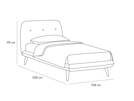 Кровать Loa 900