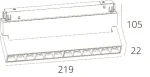 Магнитный трековый светильник Arte Lamp LINEA A4638PL-1WH — изображение 4