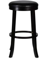 Набор 2 шт Круглый барный табурет DOBRIN BOB BAR, капучино, черный — изображение 4