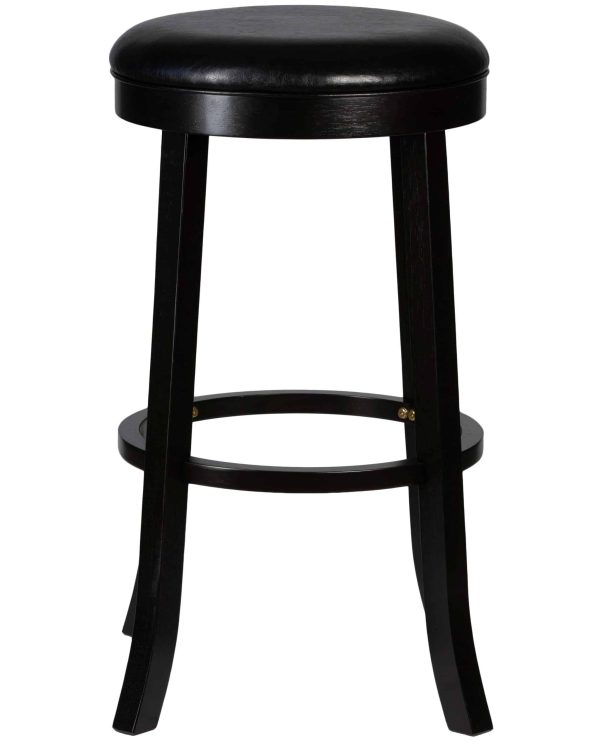 Набор 2 шт Круглый барный табурет DOBRIN BOB BAR, капучино, черный — изображение 4