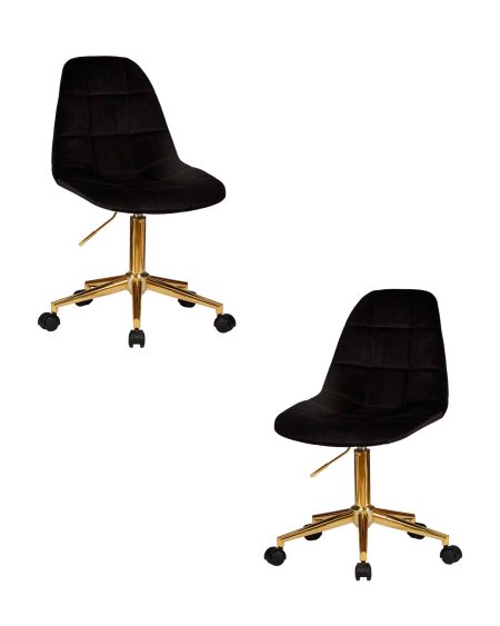 Набор 2 шт Офисное кресло для персонала DOBRIN MONTY GOLD