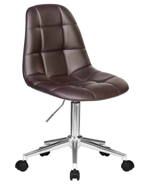 Набор 2 шт Офисное кресло для персонала DOBRIN MONTY, коричневый — изображение 3
