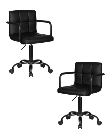 Набор 2 шт Офисное кресло для персонала DOBRIN TERRY BLACK