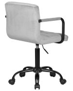 Набор 2 шт Офисное кресло для персонала DOBRIN TERRY BLACK, серый велюр (MJ9-75) — изображение 5