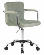 Набор 2 шт Офисное кресло для персонала DOBRIN TERRY, мятный велюр (MJ9-87) — изображение 3