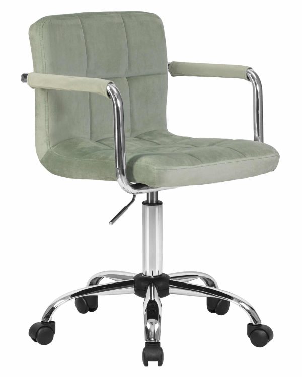 Набор 2 шт Офисное кресло для персонала DOBRIN TERRY, мятный велюр (MJ9-87) — изображение 3