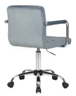 Набор 2 шт Офисное кресло для персонала DOBRIN TERRY, пудрово-голубой велюр (MJ9-74) — изображение 5