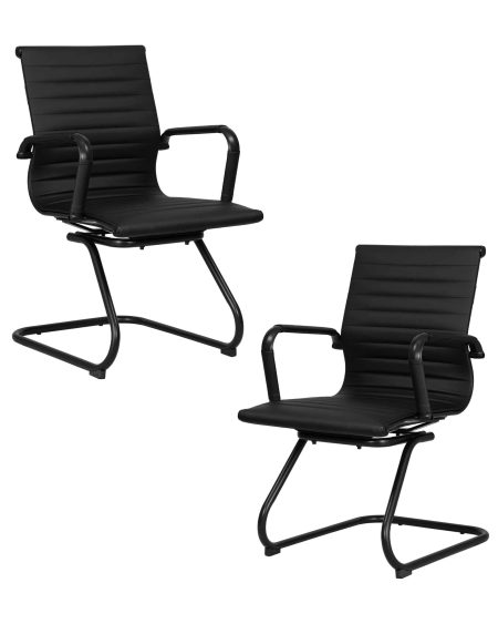 Набор 2 шт Офисное кресло для посетителей DOBRIN CODY BLACK