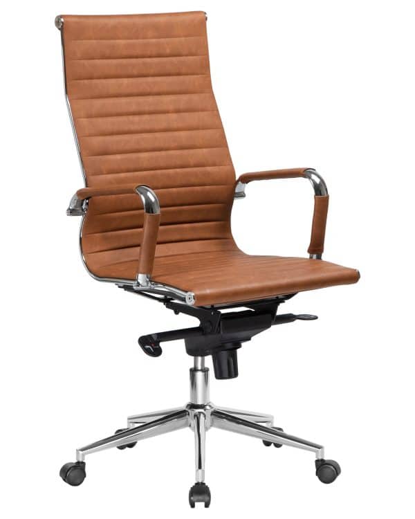 Набор 2 шт Офисное кресло для руководителей DOBRIN CLARK, светло-коричневый №321 — изображение 3