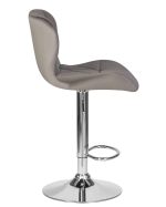 Набор 2 шт Стул барный DOBRIN BARNY, серый велюр (MJ9-75) — изображение 4
