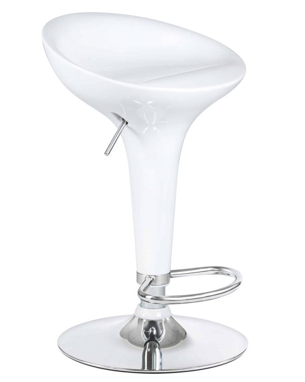 Набор 2 шт Стул барный DOBRIN BOMBA, белый — изображение 3