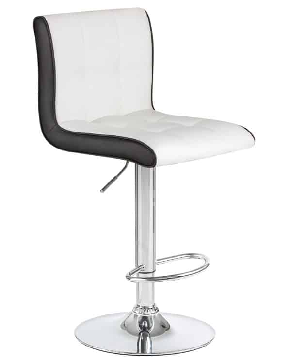 Набор 2 шт Стул барный DOBRIN CANDY, бело-чёрный — изображение 3