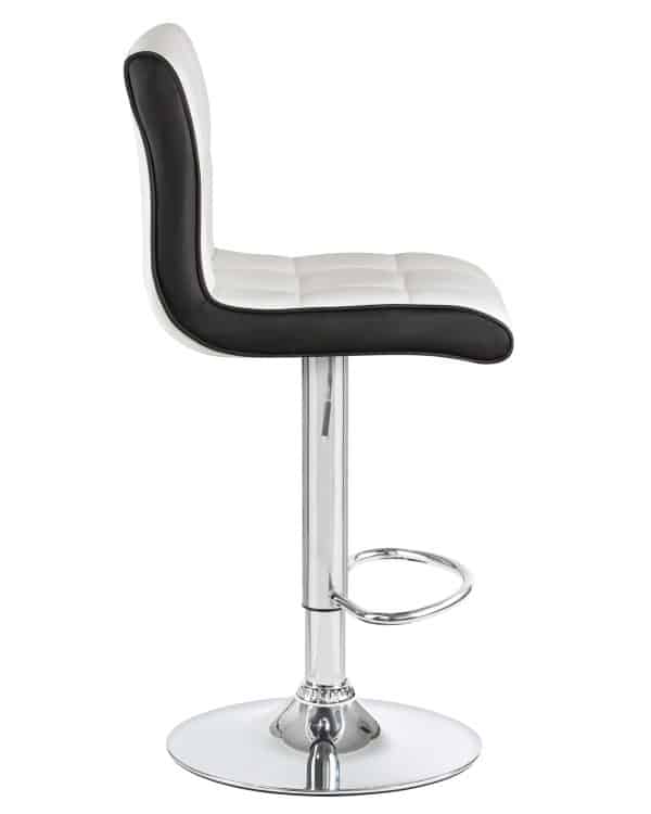 Набор 2 шт Стул барный DOBRIN CANDY, бело-чёрный — изображение 4