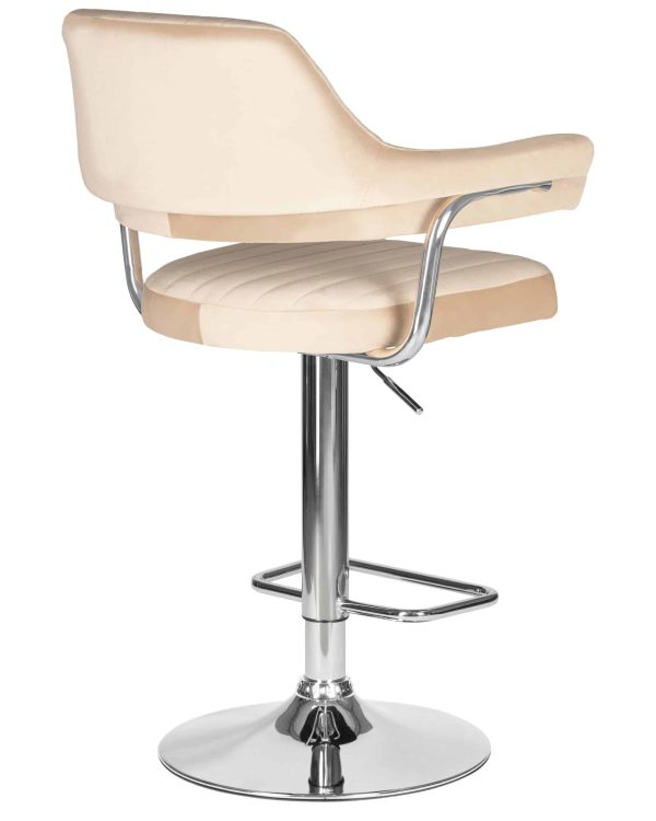 Набор 2 шт Стул барный DOBRIN CHARLY, бежевый велюр (MJ9-10) — изображение 5