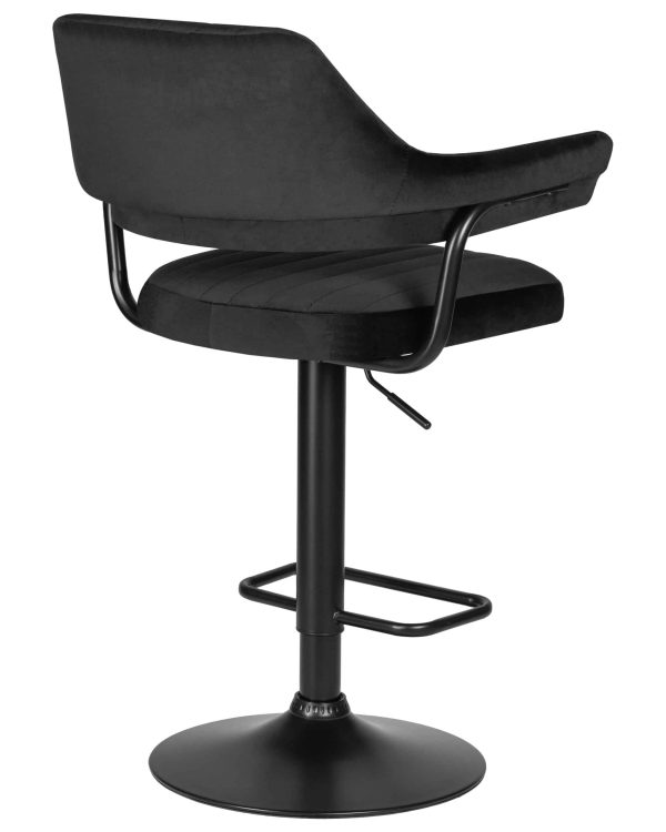 Набор 2 шт Стул барный DOBRIN CHARLY BLACK, черный велюр (MJ9-101) — изображение 5