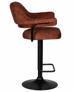 Набор 2 шт Стул барный DOBRIN CHARLY BLACK, терракотовый твид (LEO56) — изображение 4