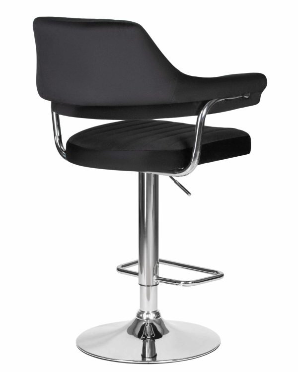 Набор 2 шт Стул барный DOBRIN CHARLY, черный велюр (MJ9-101) — изображение 5