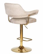 Набор 2 шт Стул барный DOBRIN CHARLY GOLD, бежевый твид (LEO26) — изображение 5