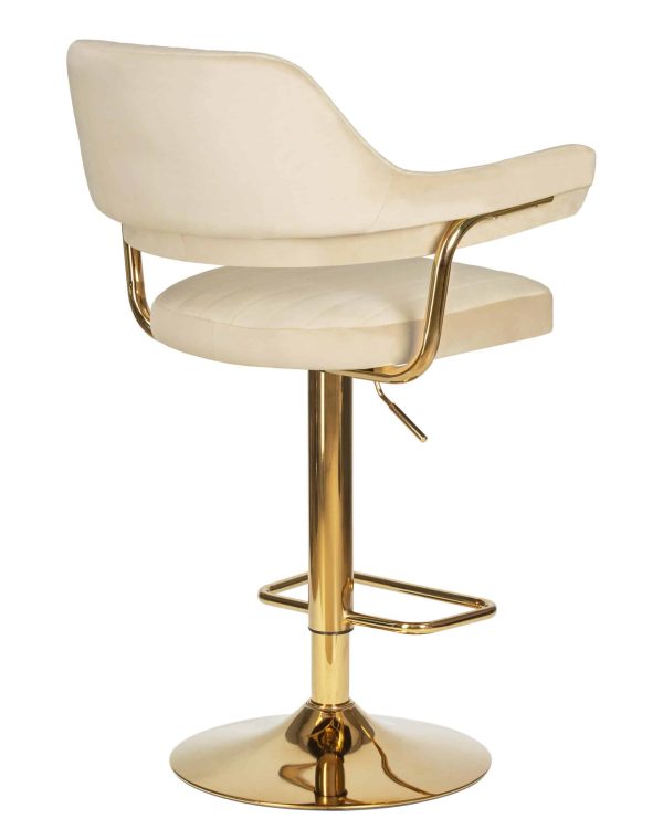 Набор 2 шт Стул барный DOBRIN CHARLY GOLD, бежевый велюр (MJ9-10) — изображение 5