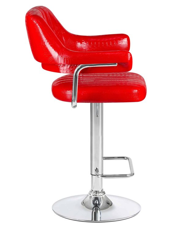 Набор 2 шт Стул барный DOBRIN CHARLY, красный крокодил — изображение 4