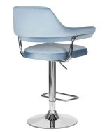 Набор 2 шт Стул барный DOBRIN CHARLY, пудрово-голубой велюр (MJ9-74) — изображение 5