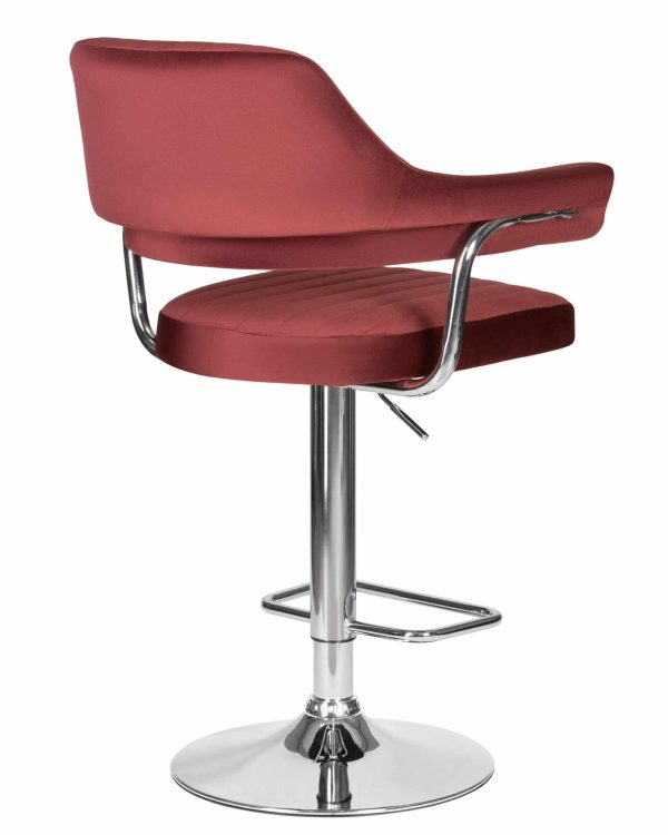 Набор 2 шт Стул барный DOBRIN CHARLY, винный велюр (MJ9-35) — изображение 5