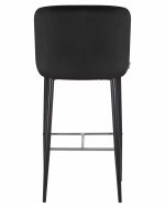 Набор 2 шт Стул барный DOBRIN CHRISTIAN'75, черные ножки, черный велюр (V108-77) — изображение 5
