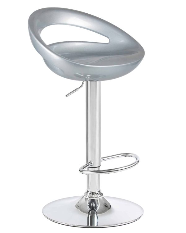 Набор 2 шт Стул барный DOBRIN DISCO, серебряный — изображение 3